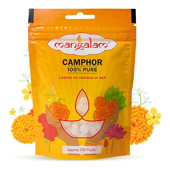 Mangalam Pure Camphor Pouch : 100 g