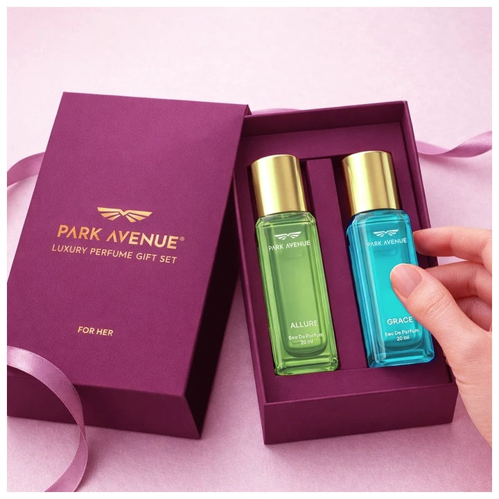 PARK AVENUE Luxury Perfume Gift Set - Allure & Grace Eau de Parfum (40 ml, Pack of 2)