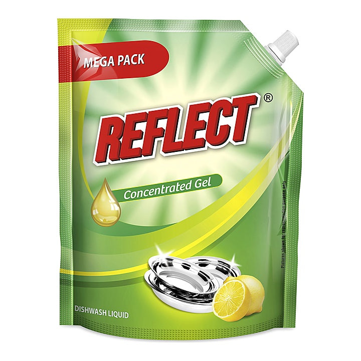 Reflect Concentrated Gel Dishwash Liquid Refill (Pouch) : 2 L