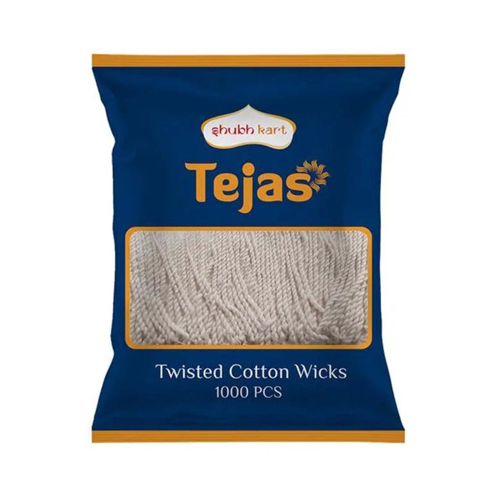 ShubhKart Tejas Twisted Cotton Wicks : 1000 Pieces