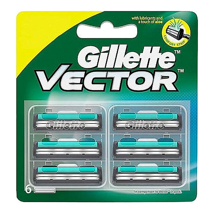 Gillette Vector Plus Cartridge 6 pcs