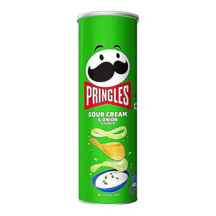 Pringles Sour Cream And Onion Potato Chips 107 g