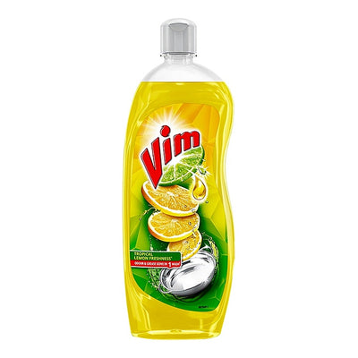 Vim Dishwash Liquid Gel Lemon Bottle 750 ml