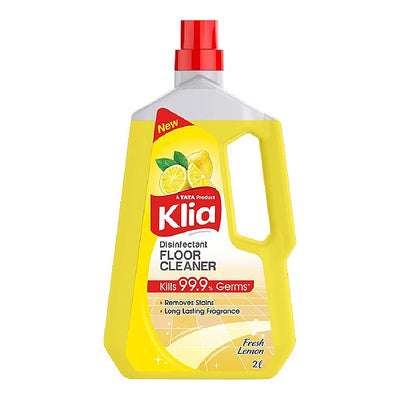 Klia Disinfectant Lemon Floor Cleaner, 2 L