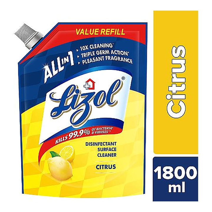 Lizol Citrus Pouch 1800ml
