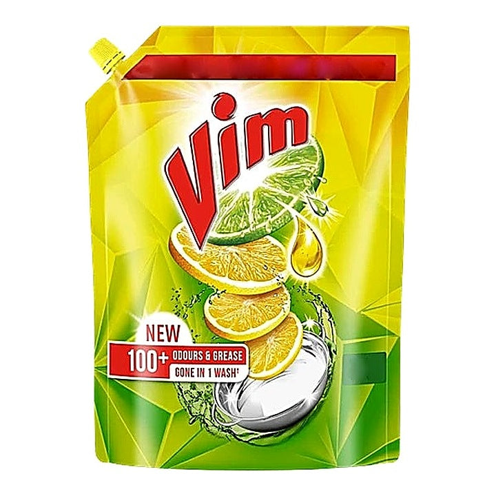 Vim Dishwash Liquid Gel Lemon Refill Pouch 2 ltr