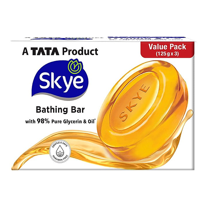 Skye Pure Glycerine Soap, Pack of 3 (125 g)