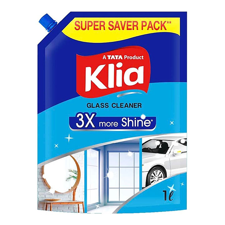 Klia Glass Cleaner Refill Pouch, 1 L
