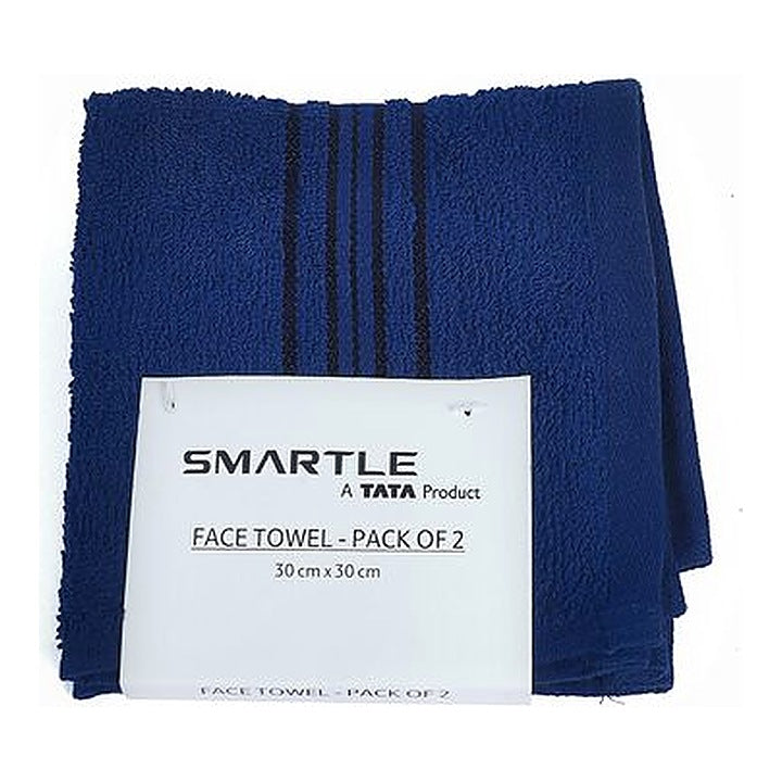 Smartle Face Towel Dark Blue set of 2