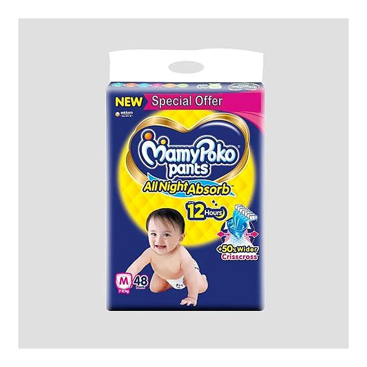 Mamy Poko Pants Standard All Night Medium Diaper 48 pcs
