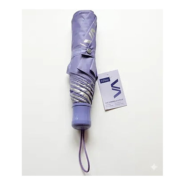 Smartle 21.5 Inch 3 Fold Mono Silver Umbrella 1 Pc