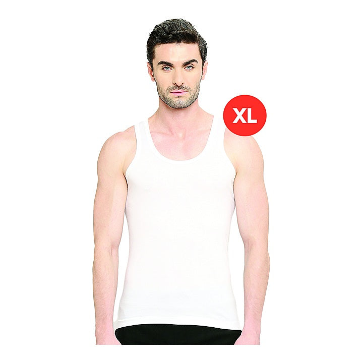 VIP Bonus Premium Round Neck Cotton Men's Vest - 95cm (XL): 2 Piece