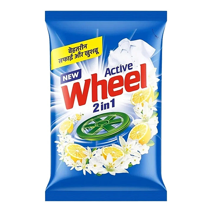 Wheel Active 2 In 1 Detergent Powder Blue 1 Kg