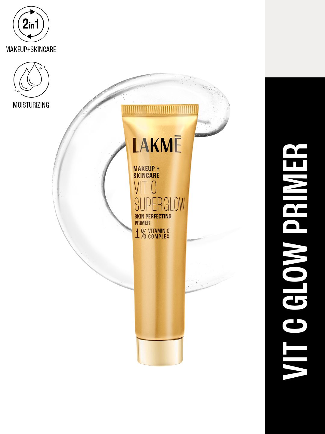 Lakme Makeup+Skincare 1% Vit C Superglow Skin Perfecting Primer For Matte Finish - 30ml