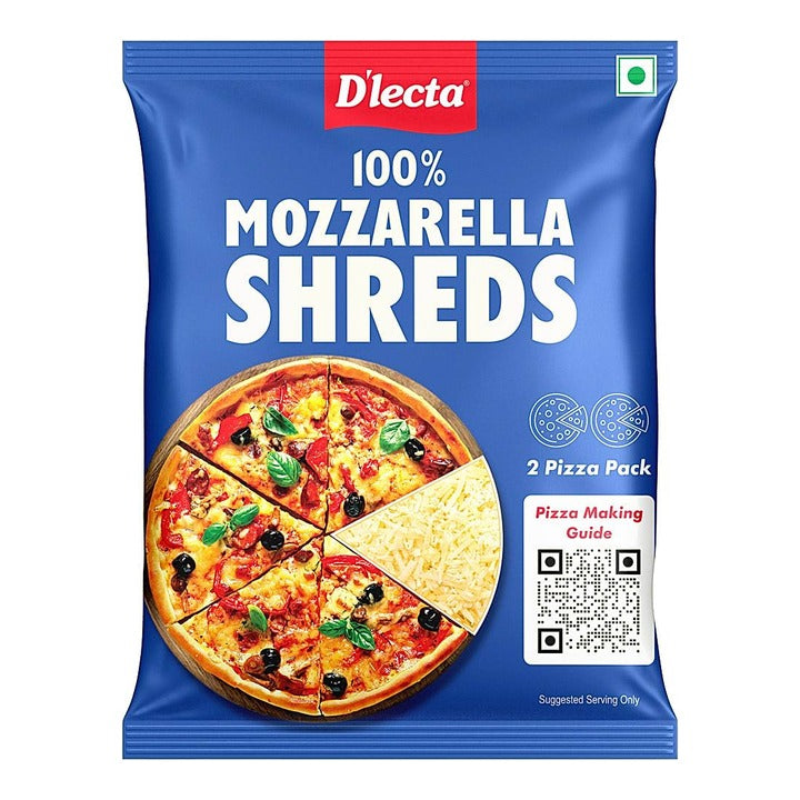 D'lecta Frozen Shredded Mozzarella Cheese : 140 g
