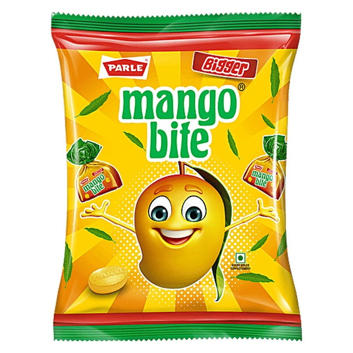 Parle Bigger Mango Bite Candy - Sugar Boiled Confectionery (214.5 g)
