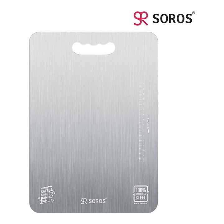 Soros Stainless Steel Chopping Board (35 X 25 cm) : 1 Unit
