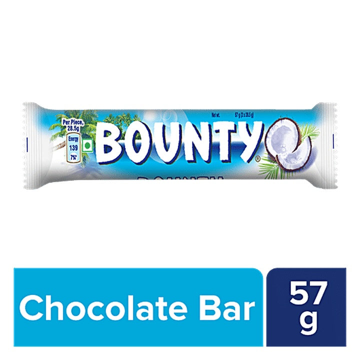 Bounty Milk Chocolate Bar - Coconut Filled (57 g)