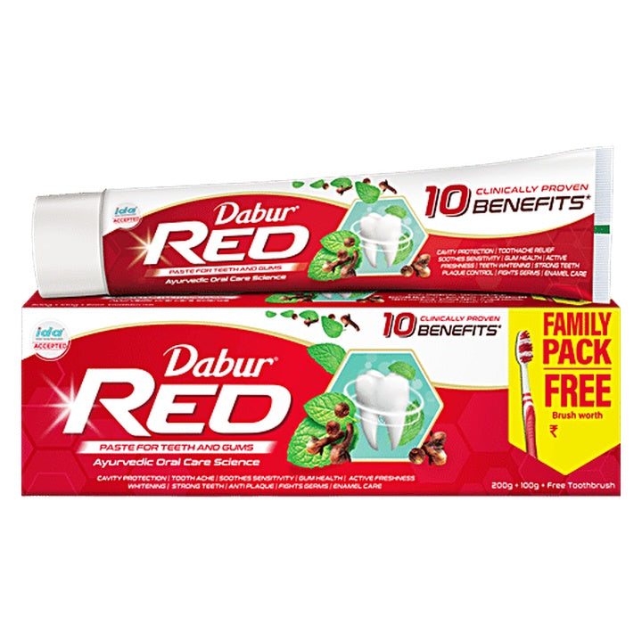Dabur Red Ayurvedic Fluoride Free Toothpaste (300 g)
