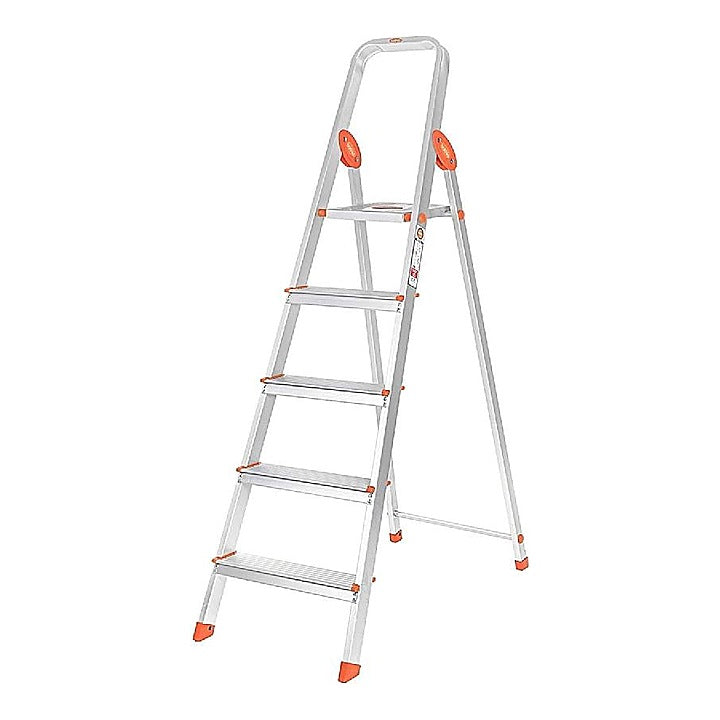 Bathla Advance 5 Step Ladder-Orange : 1 Unit