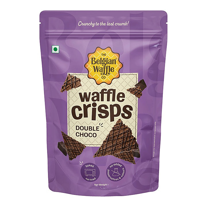 The Belgian Waffle Double Choco Crisps : 85 g