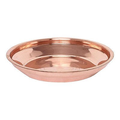 Copper Pooja Taman / Plate - Size 9 : 1 Unit