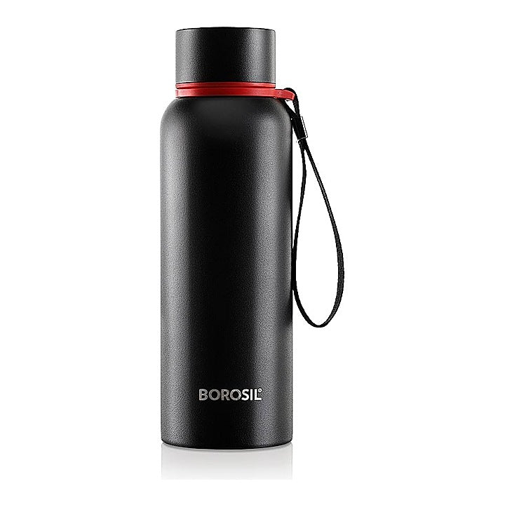 Borosil Stainless Steel Hydra Trek Bottle - Black : 700 ml
