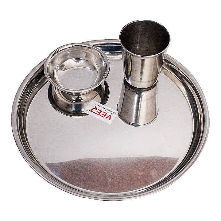 Veer Steel Eco Thali Combo Set - 3 Pieces : 1 Unit