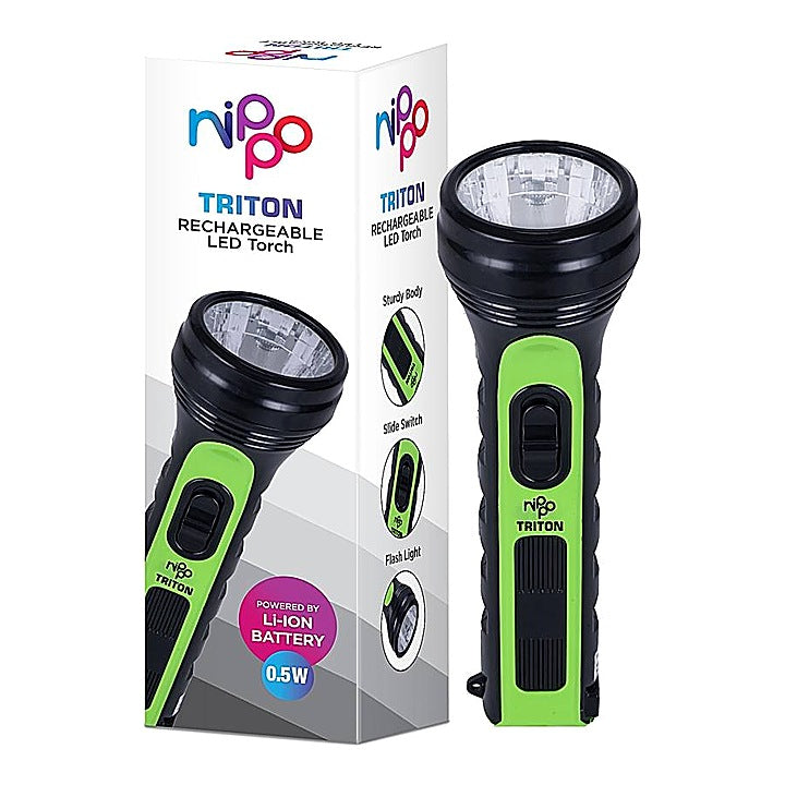Nippo Triton Rechargeable LED Torch - 1 W : 1 Unit