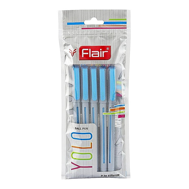 Flair Yolo Ball Pen - Blue : Pack Of 5