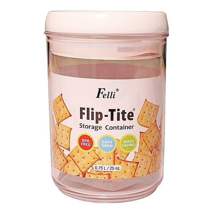 Plastic Round Felli Flip-Tite Storage Container : 750 ml