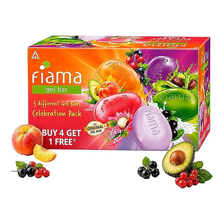Fiama Celebration Pack Gel Bars : 4x125 g