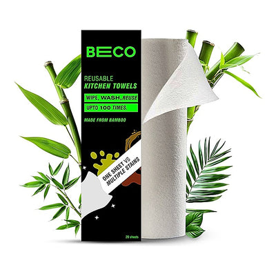 BECO Eco-Friendly Reusable Kitchen Towel Roll : 20 U