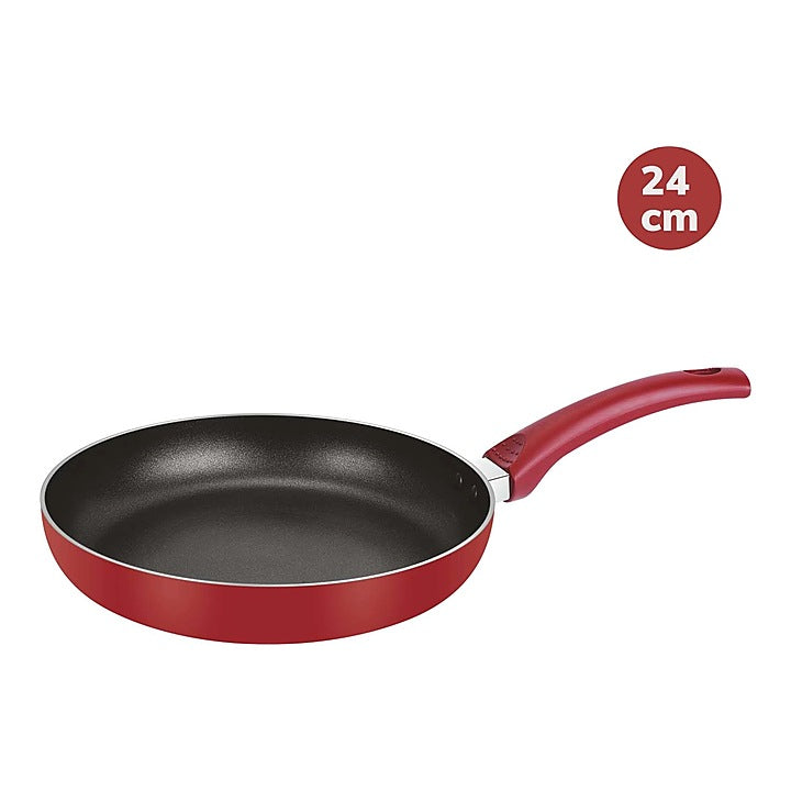 Bergner Non-Stick Soft Touch Handle Flat Frying Pan - 24 cm : 1 Unit
