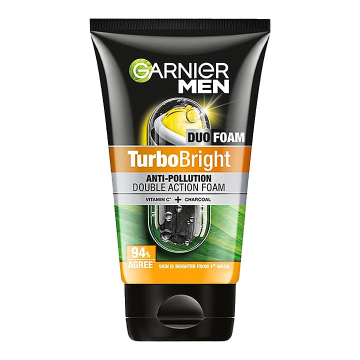 Garnier Men Turbo Bright Anti-Pollution Face Wash : 150 g