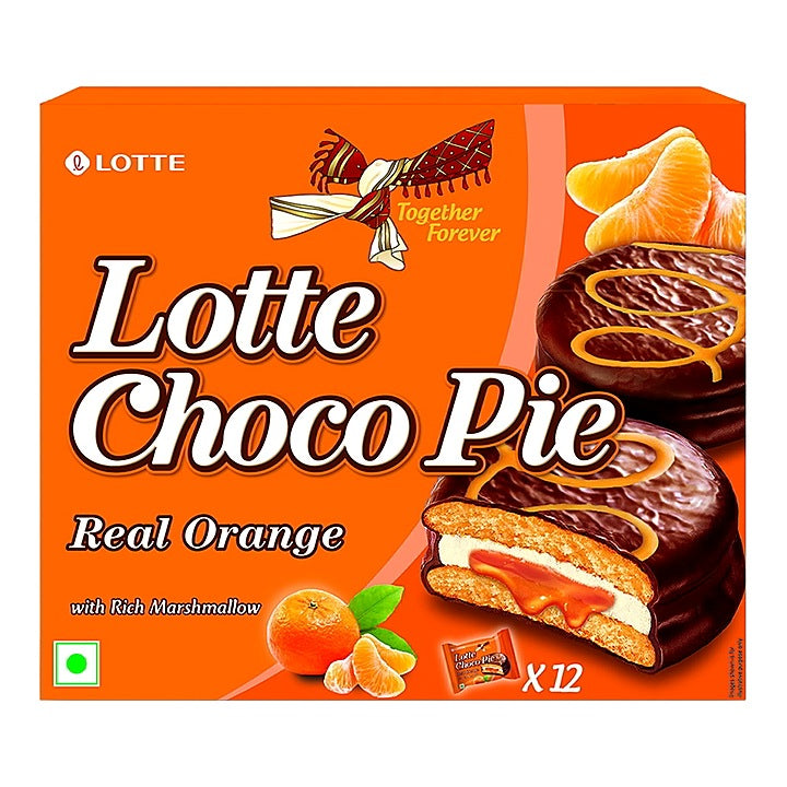 Lotte Choco Pie Real Orange : 12x28 g