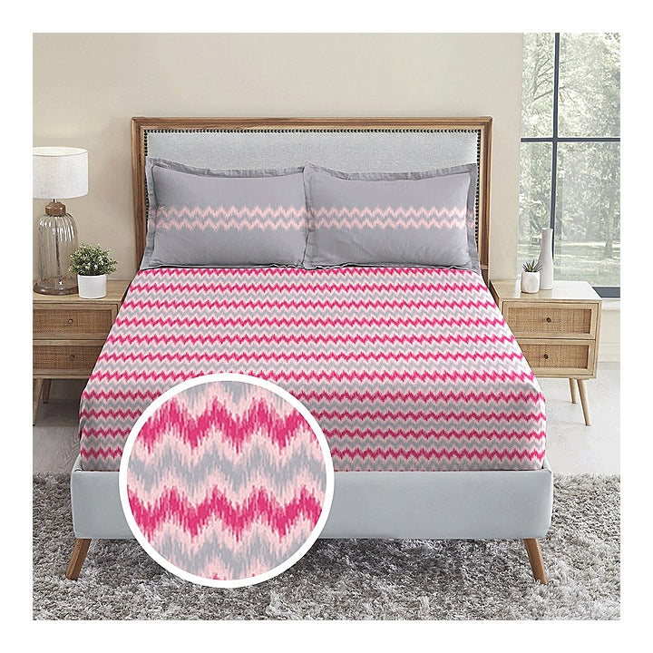 Trident Comfort Living Double Bedsheet RRPI 120 TC (Abstract) - 28 x 254 cm : 1 Unit