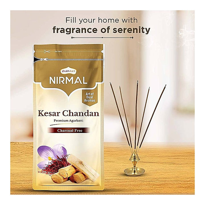 Shubhkart Nirmal Kesar Chandan Premium Agarbatti : 150 g