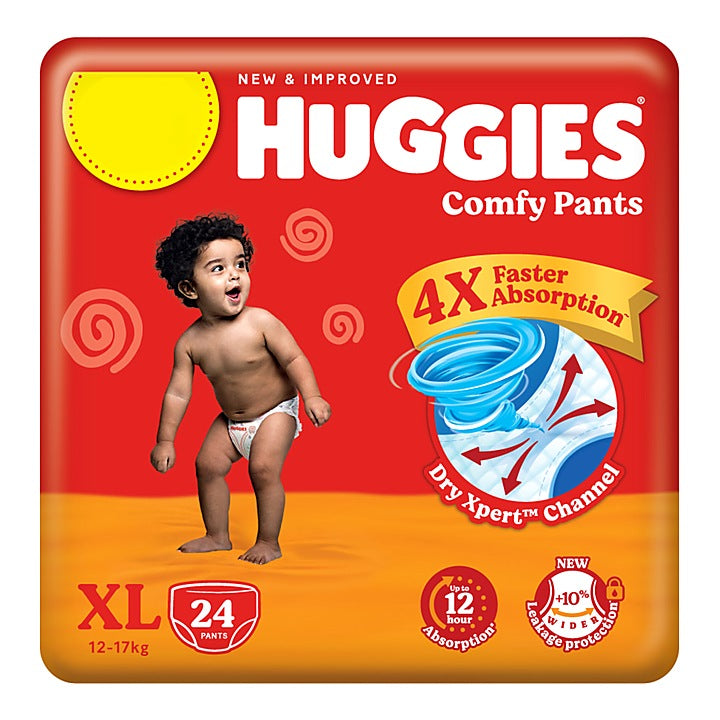 Huggies Dry Pants XL (12-17 kg) : 24 Units