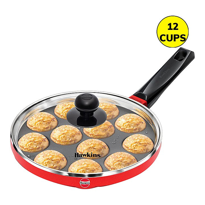 Hawkins Non-Stick Appe Pan with Glass Lid (12 Cups) - 20 cm : 1 Unit