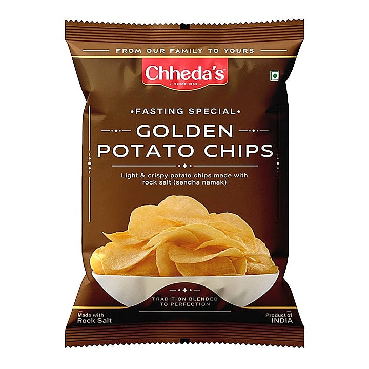 Chheda's Golden Potato Chips - Lightly Salted : 170 g