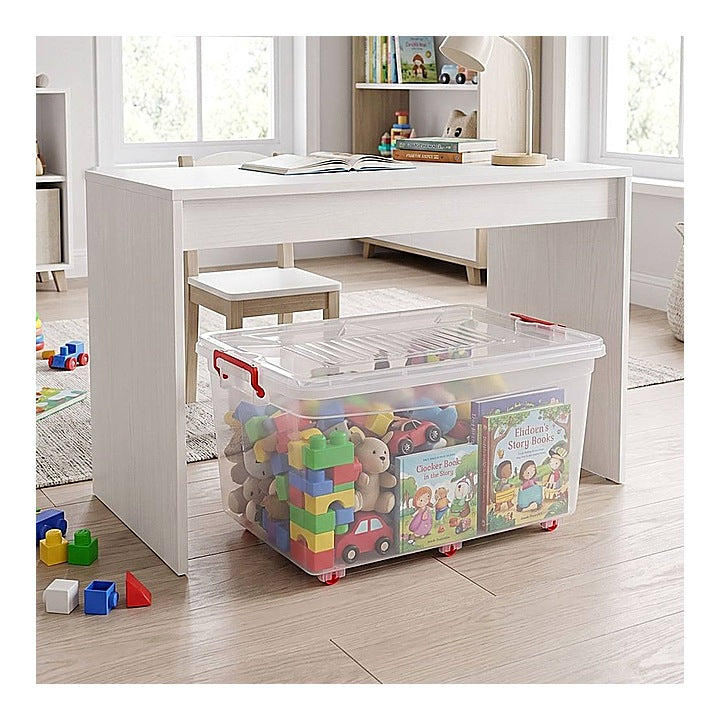 Joyo Plastic Storage Container With Wheels (Moovers Box) - 60 Litres : 1 Unit