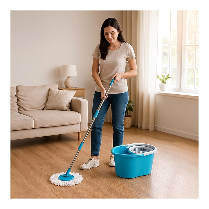 D Homes Easy Spin Mop and Bucket with Free Mop Refill - Assorted : 1 Unit