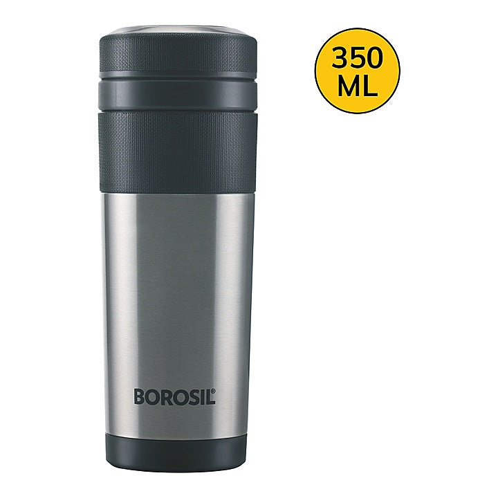Borosil Travelmate Insulated Mug Black - 350 ml : 1 Unit