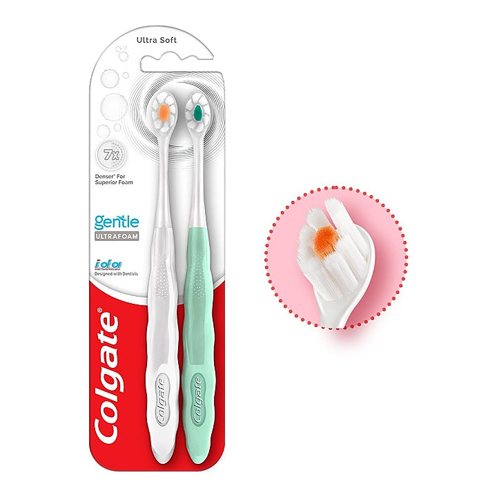 Colgate Gentle Ultrafoam Ultra Soft Toothbrush : 2 Units