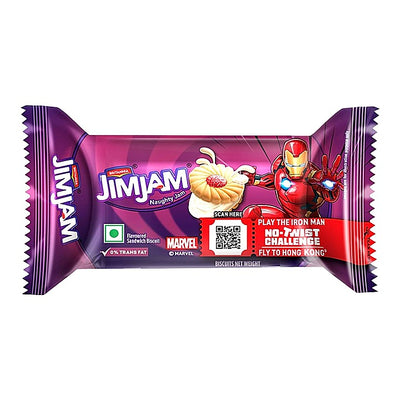 Britannia Treat Jimjam Naughty Jam Biscuits : 57 g