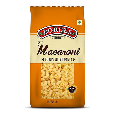 Borges Macaroni Durum Wheat Pasta : 350 g