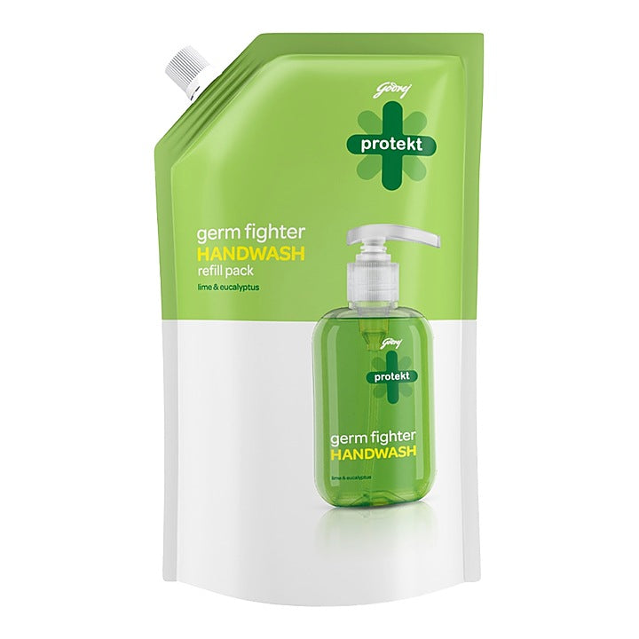 Godrej Liquid Germ Fighter Lime & Eucalyptus Handwash : 650 ml