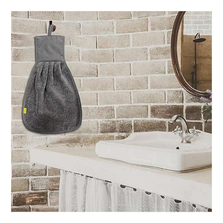VAA Cotton Zero Twist Basin Napkin 550 GSM  - Grey : 28x46  cm