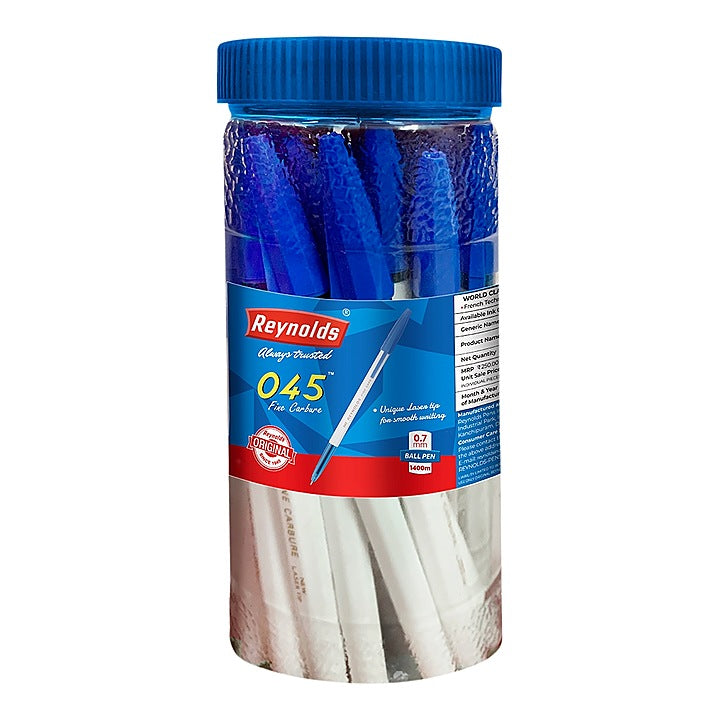 Reynolds 045 Jar Ball Pen - Blue : Pack Of 25